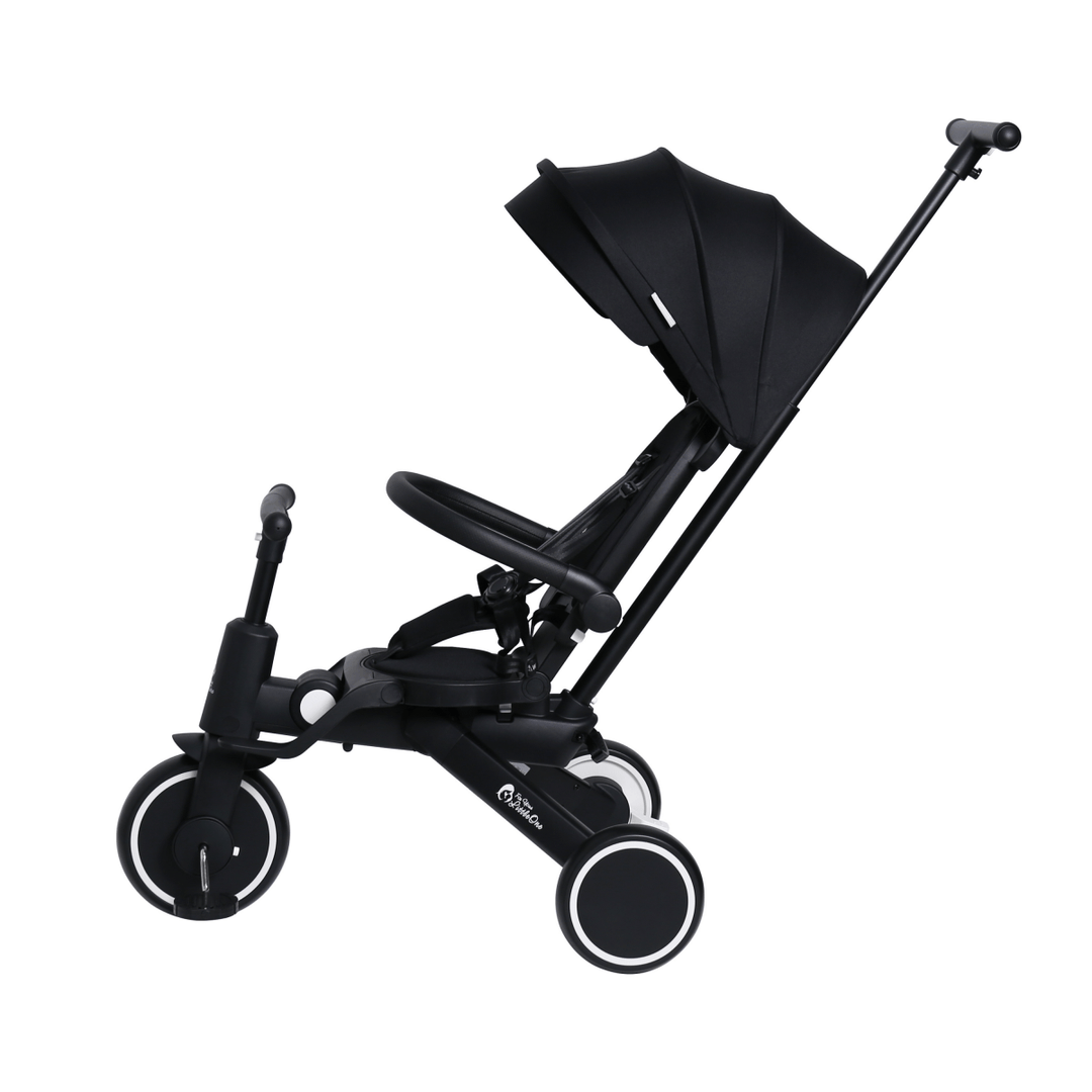 For Your Little One Xplor 6 in 1 Foldable Trike - Jet Black (10m-4y)