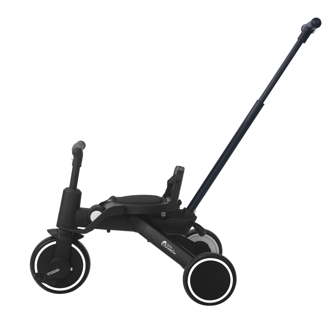 For Your Little One Xplor 6 in 1 Foldable Trike - Jet Black (10m-4y)
