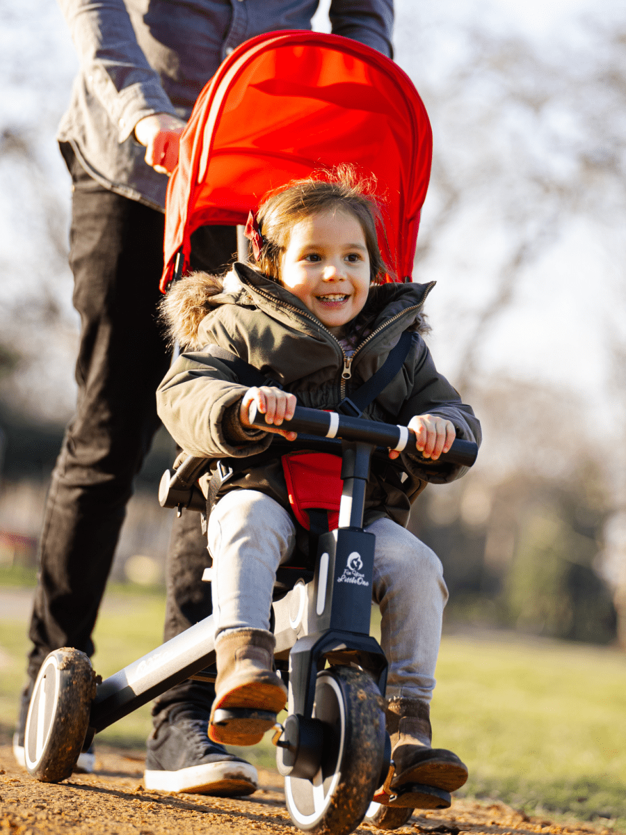 For Your Little One Xplor 6 in 1 Foldable Trike - Jet Black (10m-4y)