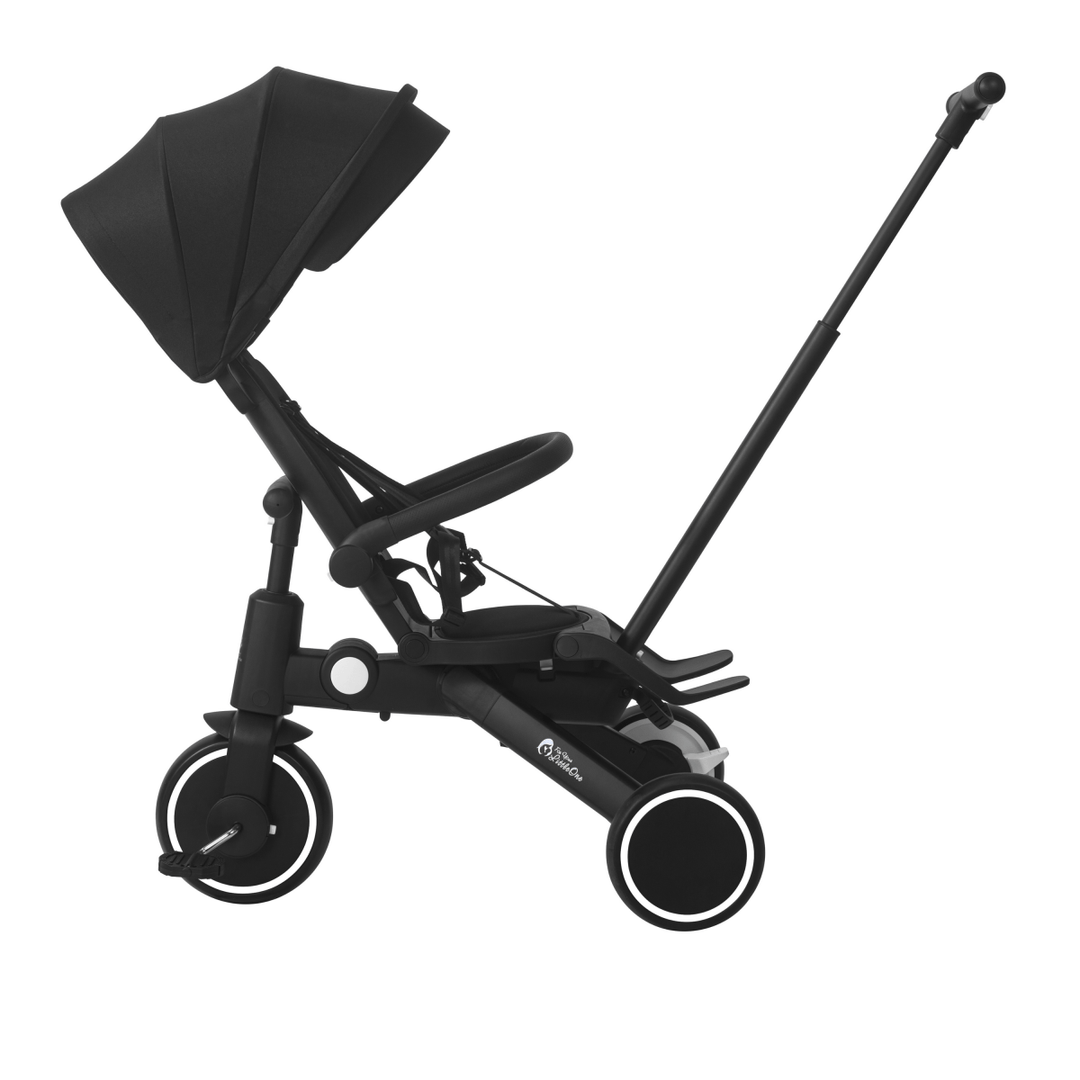 For Your Little One Xplor 6 in 1 Foldable Trike - Jet Black (10m-4y)