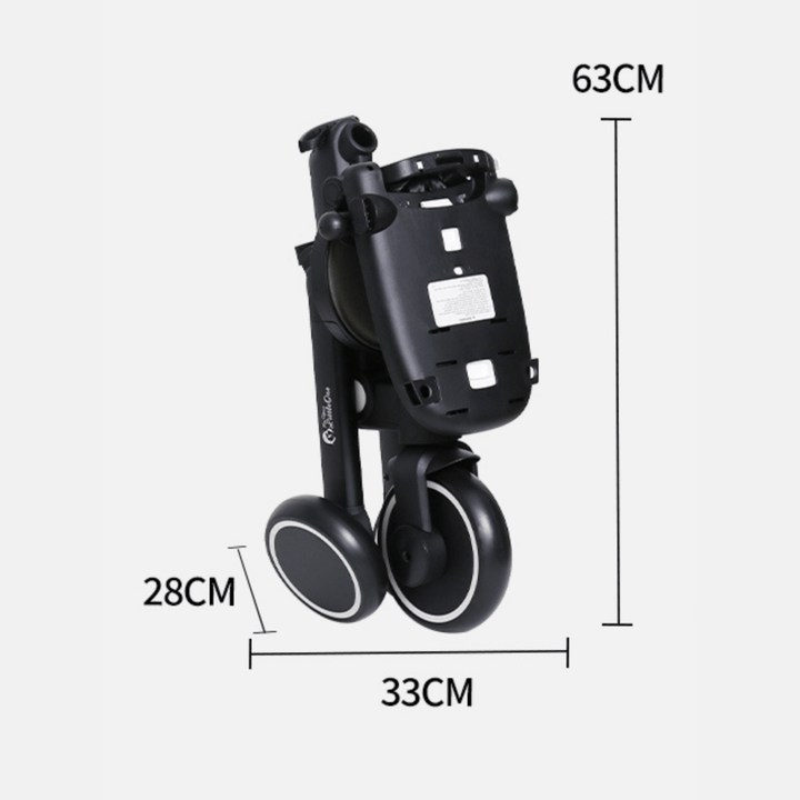 For Your Little One Xplor 6 in 1 Foldable Trike - Jet Black (10m-4y)