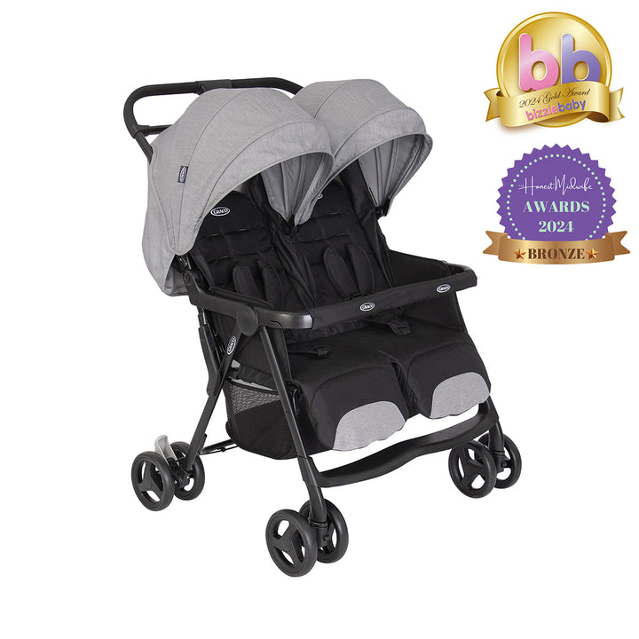 Graco DuoRider Double Pushchair - Steeple Gray