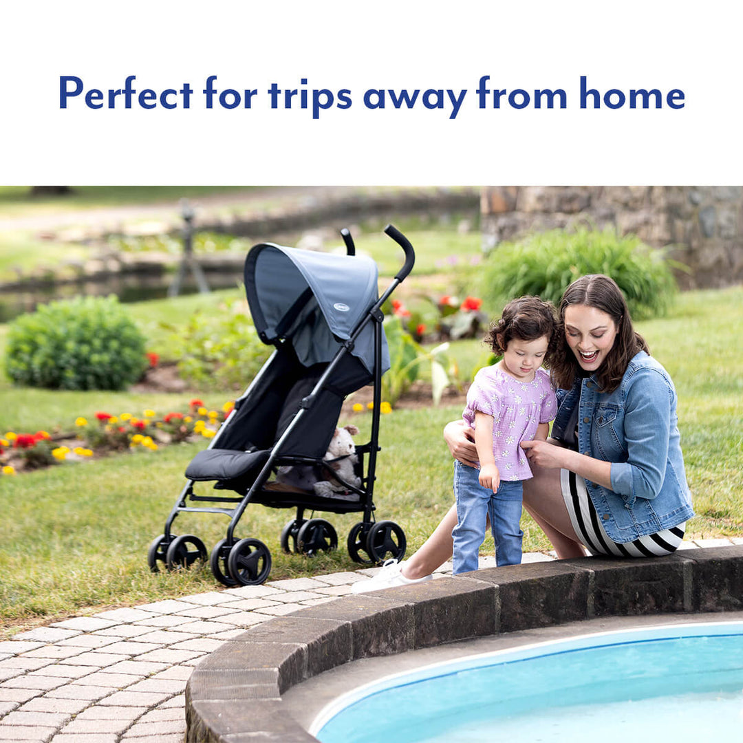 Graco EZLite Lightweight Travel Stroller - Midnight