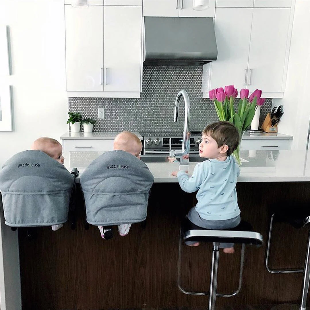 Guzzie & Guss Perch Hanging Highchair – Salt & Pepper