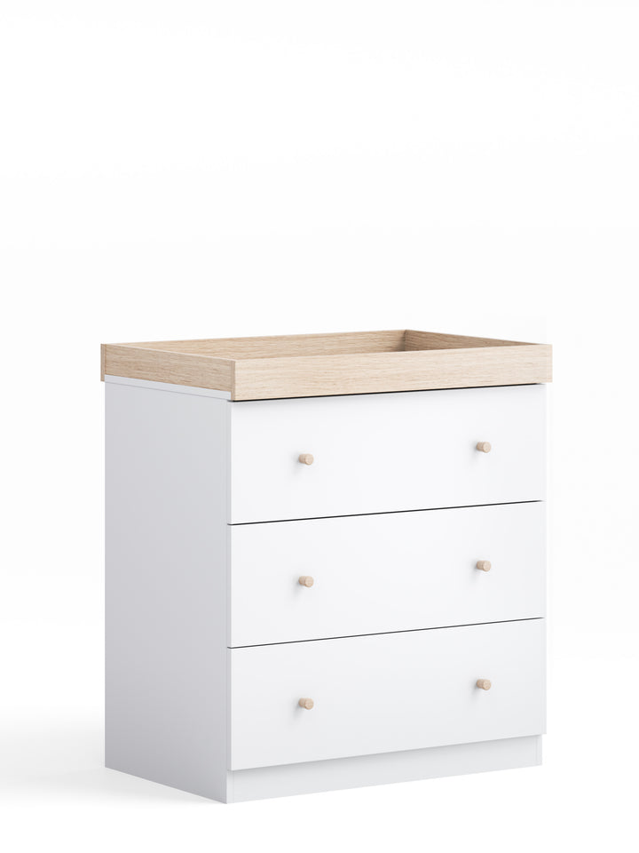 Little Acorns Burlington Dresser Changer – White & Oak