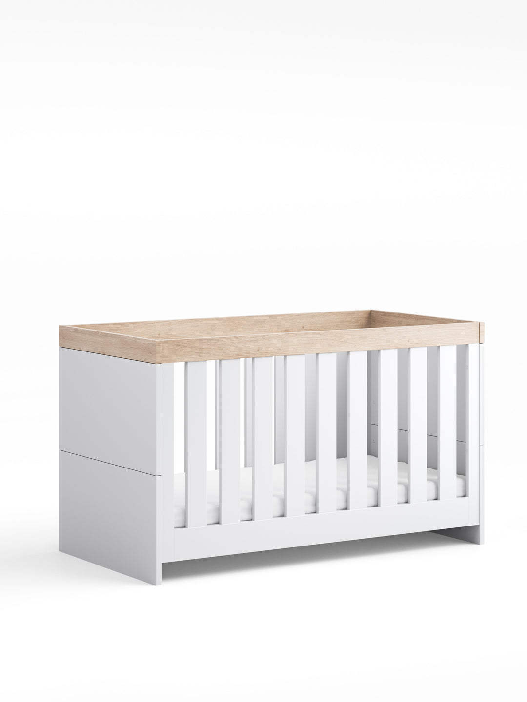 Little Acorns Burlington Cot Bed – White & Oak