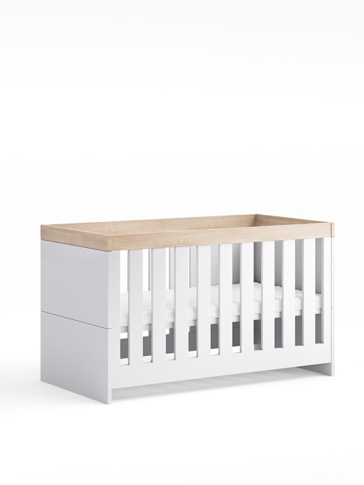 Little Acorns Burlington Cot Bed – White & Oak
