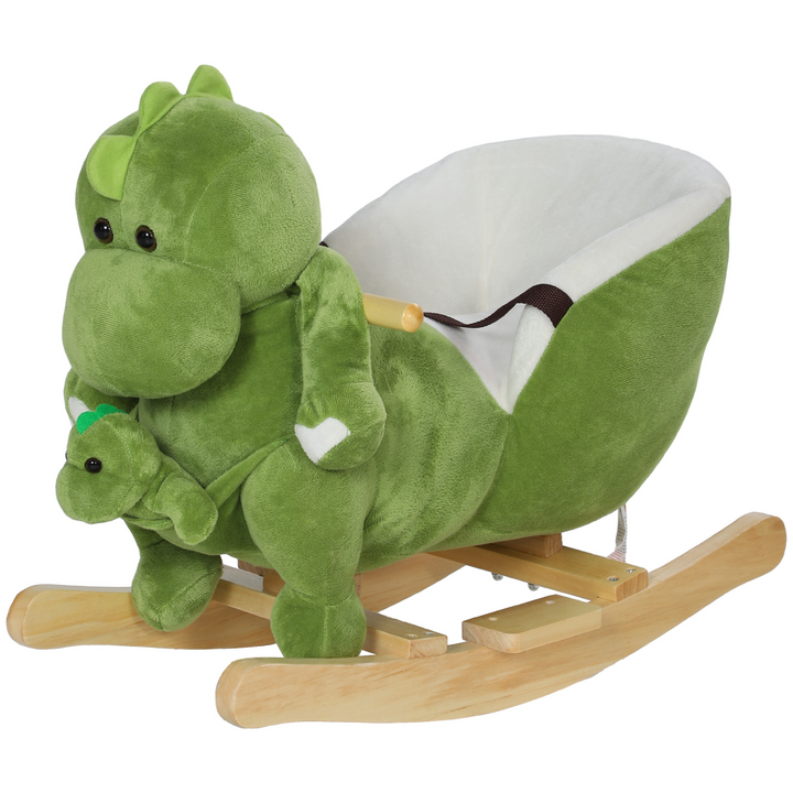 AIYAPLAY Dinosaur Rocking Horse with Safety Belt & Songs – 18–36M