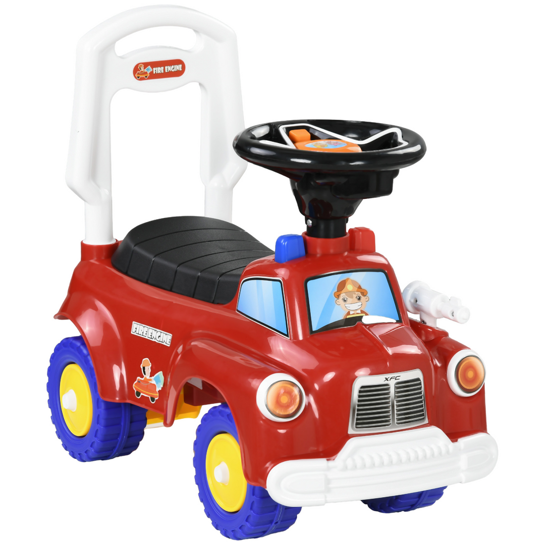 AIYAPLAY Ride-On Fire Truck with Music, Lights & Storage (18–36 Months)