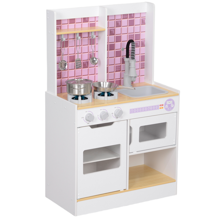 AIYAPLAY Kids Play Kitchen – White