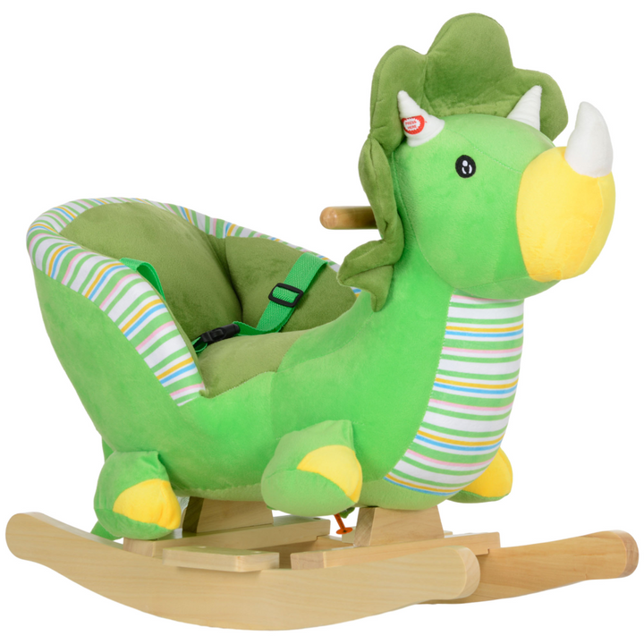 AIYAPLAY Baby Rocking Dinosaur with Sounds & Safety Belt – 18–36M
