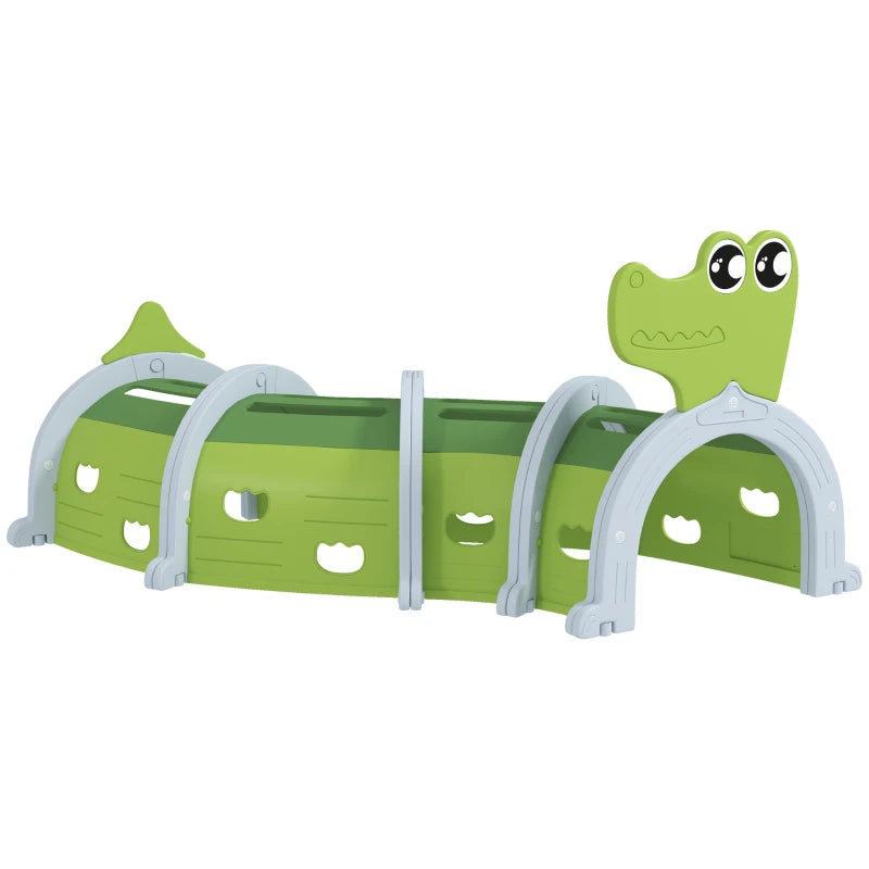 AIYAPLAY Crocodile Design Kids Play Tunnel – Ages 3–6