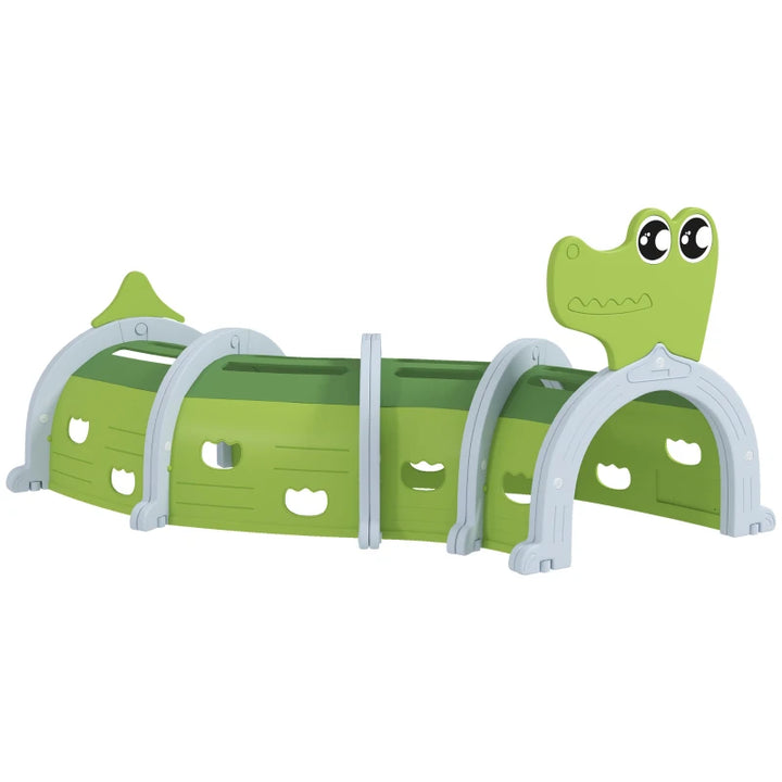 AIYAPLAY Crocodile Design Kids Play Tunnel – Ages 3–6