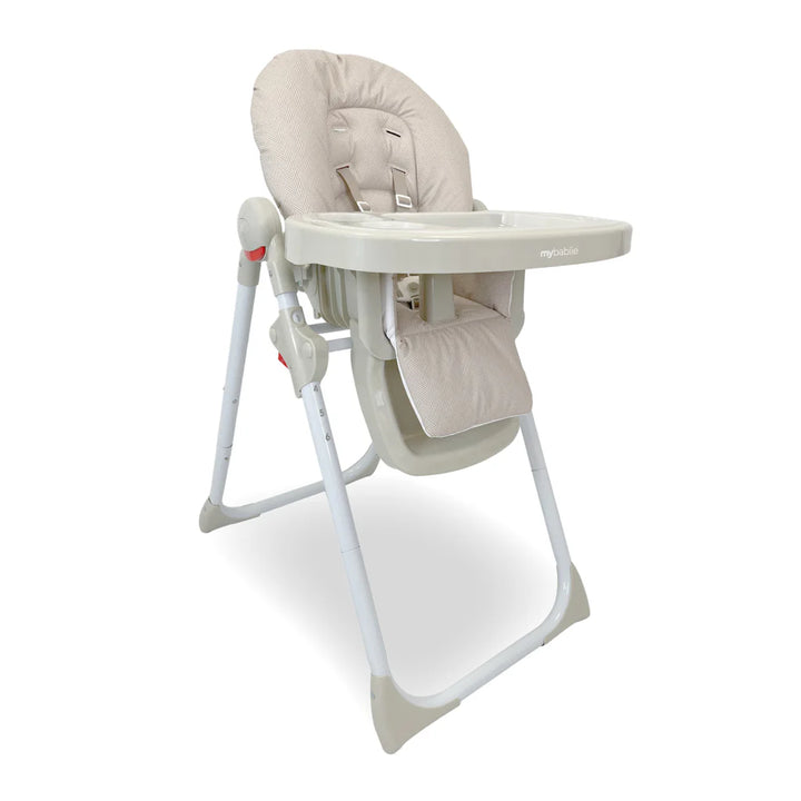 My Babiie MBHC8 Premium Highchair - Oatmeal Herringbone