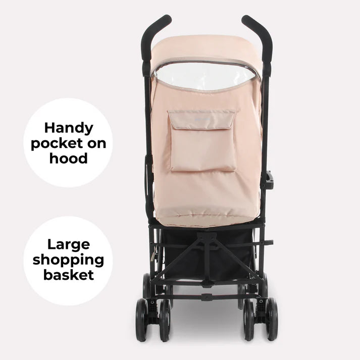 My Babiie MB01 stroller with pocket in hood and large shopping basket