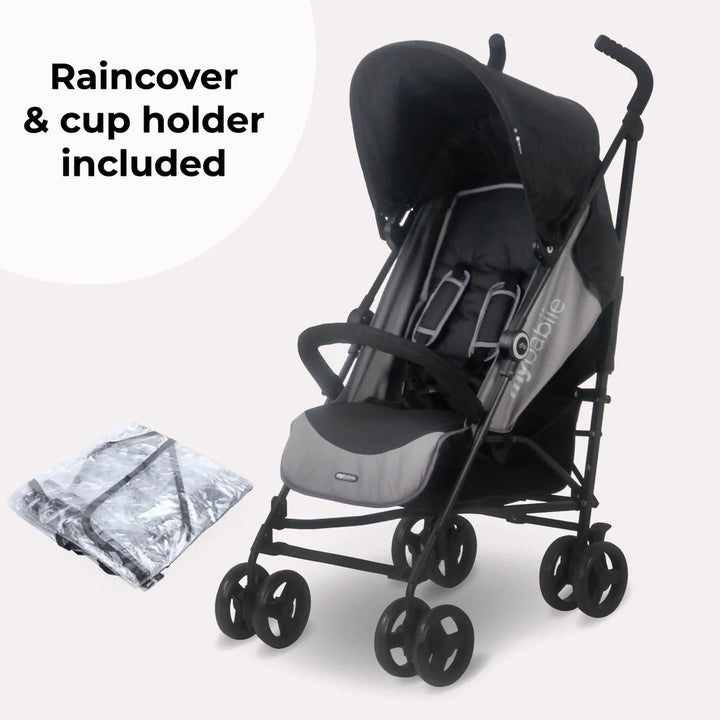 My Babiie  MB02 Lightweight Stroller with Raincover and Cup Holder