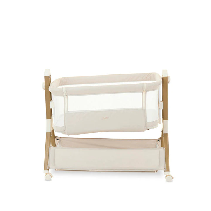 Obaby Cloud Bedside Crib - Oatmeal