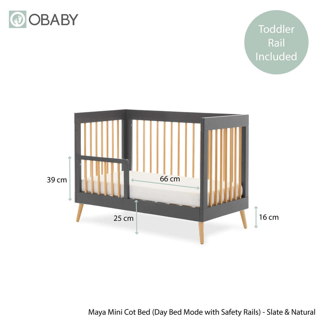 Obaby Maya Mini 3 Piece Room Set - Slate