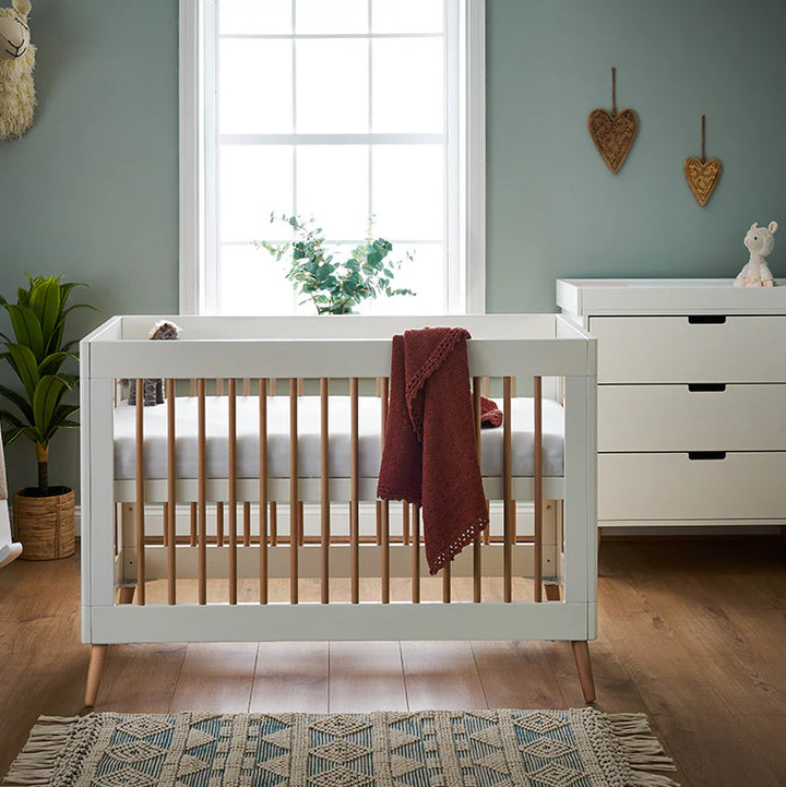 Obaby Maya Mini 2 Piece Room Set - White With Natural