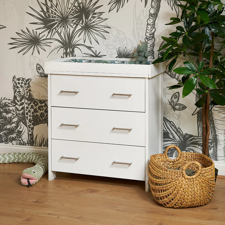 Obaby Nika 3 Piece Nursery Room Set – White Wash