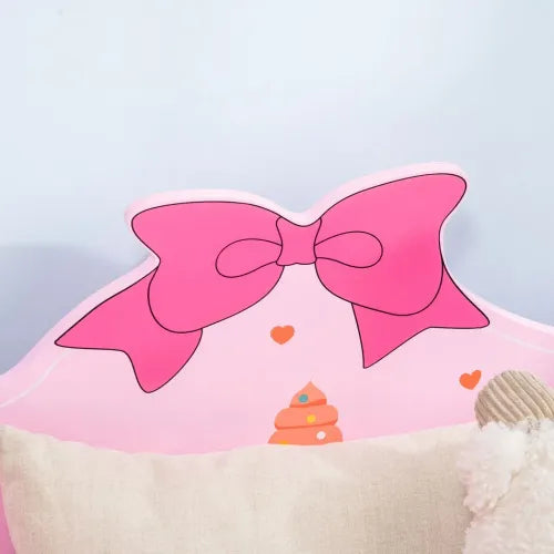 ZONEKIZ Princess Toddler Bed – Pink (Ages 3–6)