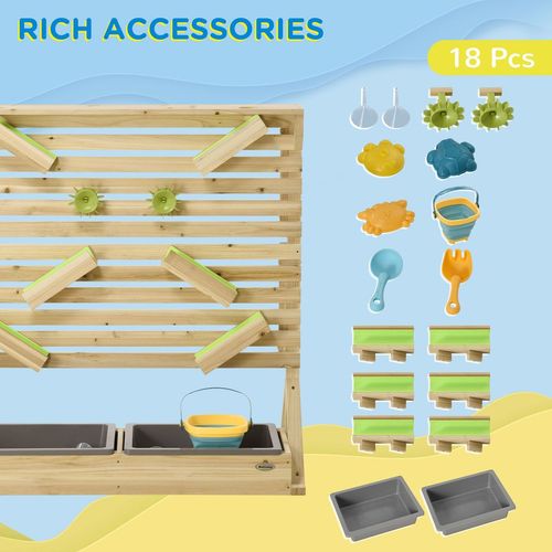 Outsunny Kids Running Water & Sand Playset