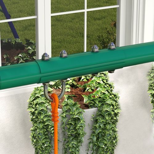 Outsunny Three-in-One Kids Swing Set with Glider & Rocking Chair – Orange & Blue