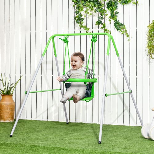 Outsunny Baby Swing with Seatbelt - Ages 6–36 Months