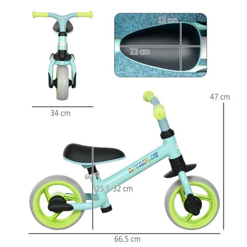 AIYAPLAY 8" Kids Balance Bike – Lightweight Toddler Training Bike, Green