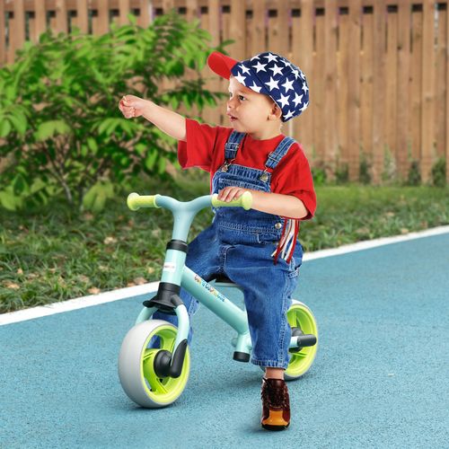 AIYAPLAY 8" Kids Balance Bike – Lightweight Toddler Training Bike, Green