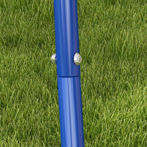 Outsunny 2-in-1 Toddler & Kids Swing with Safety Belt – Orange & Blue