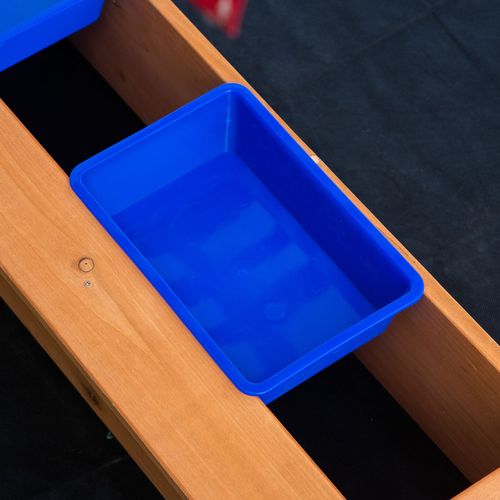Outsunny Wooden Sand Pit with Canopy